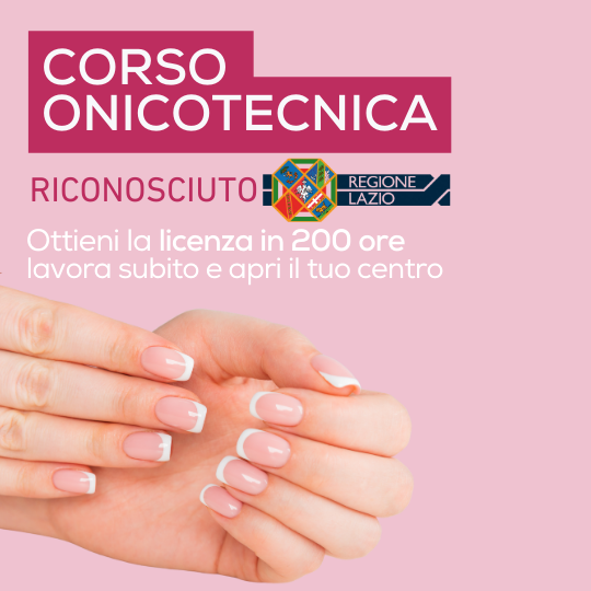 Corso onicotecnica Regione Lazio