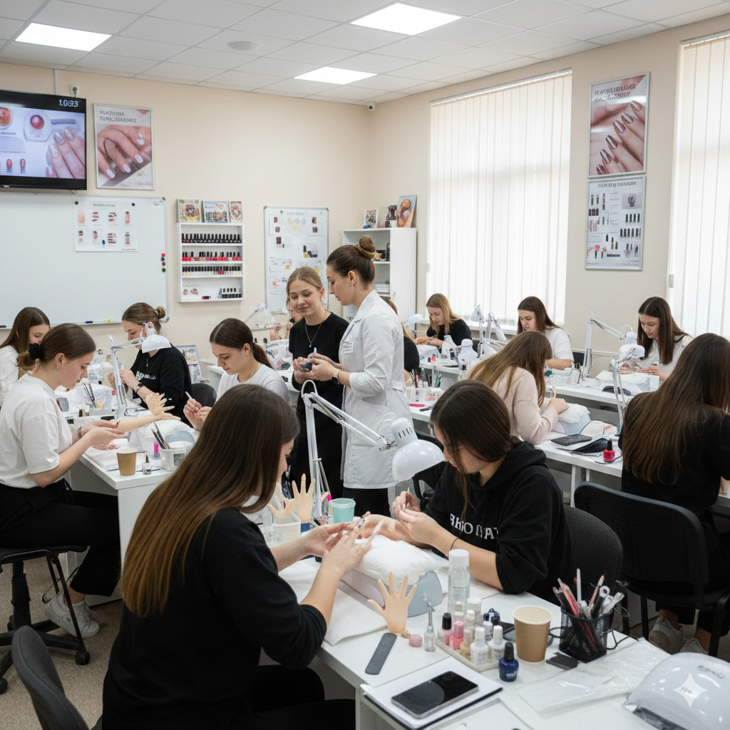 corso scolastico di Ricostruzione Unghie